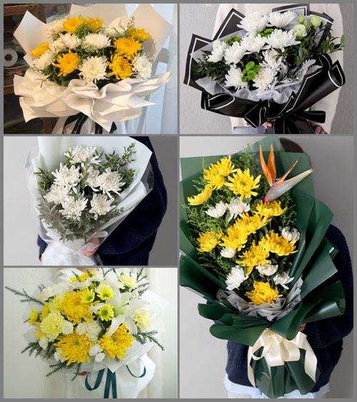 广东东莞市大岭山镇马蹄岗村白事花束代送